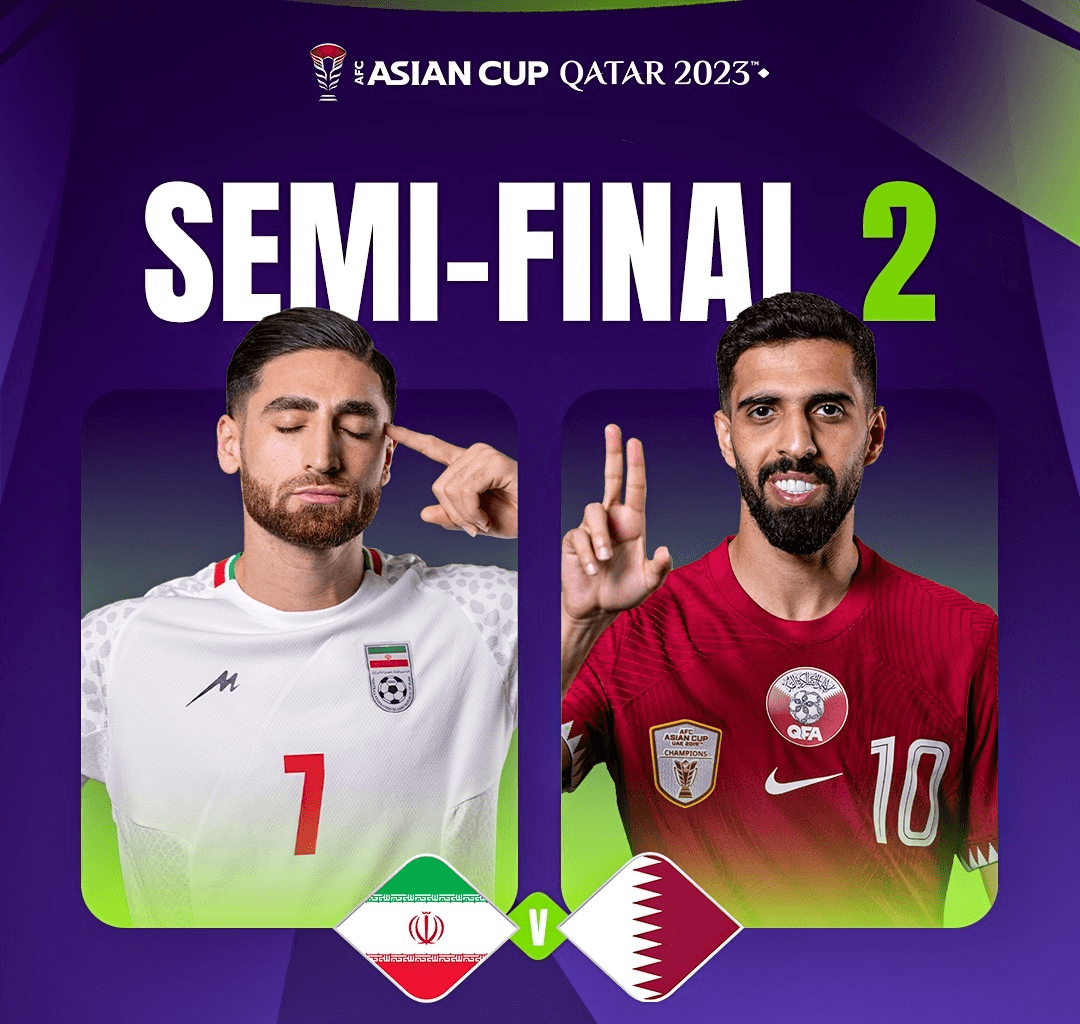 Link xem trực tiếp Iran và Qatar (bán kết Asian Cup 2023)