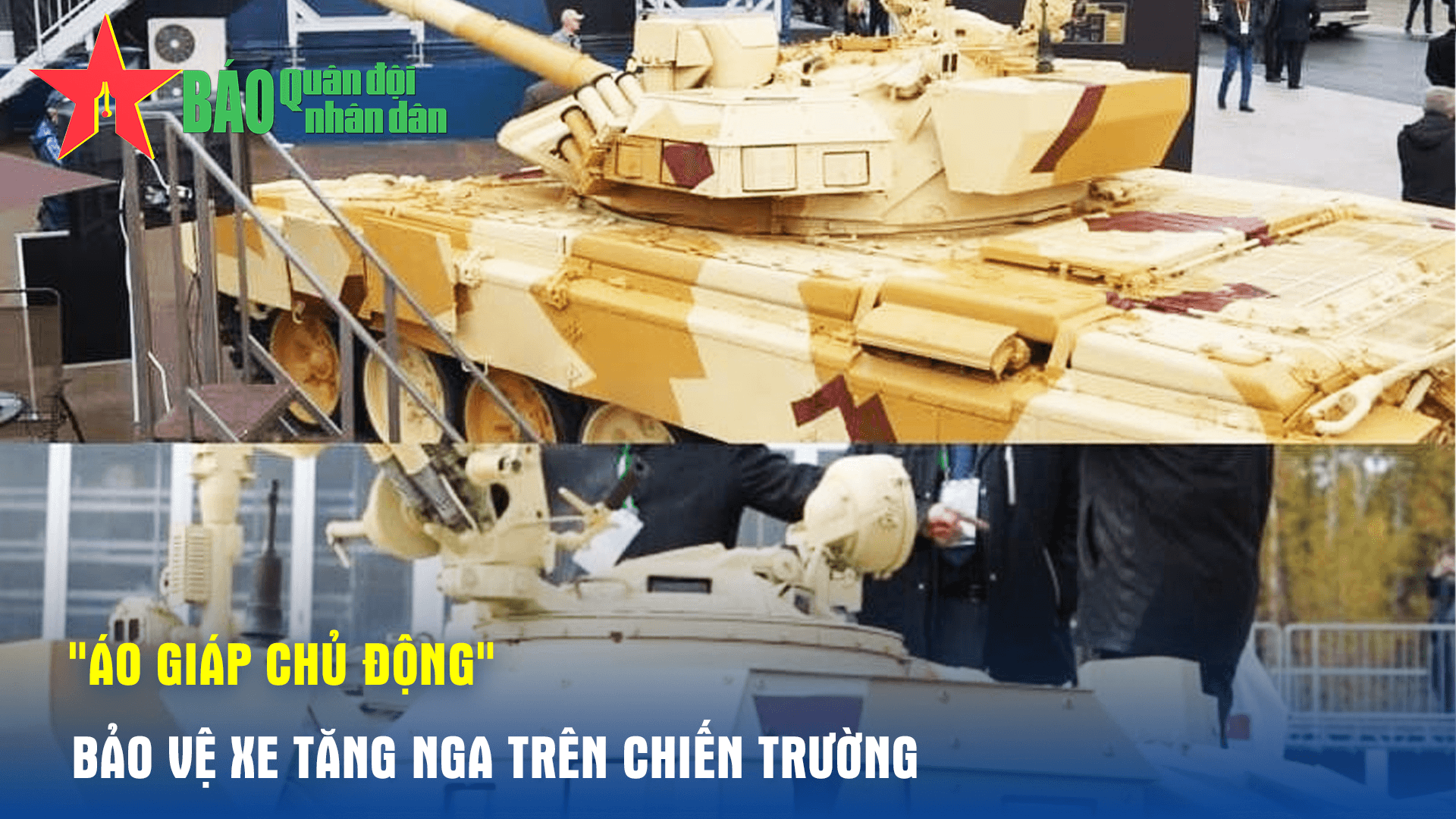 "Áo giáp chủ động" bảo vệ xe tăng Nga trên chiến trường