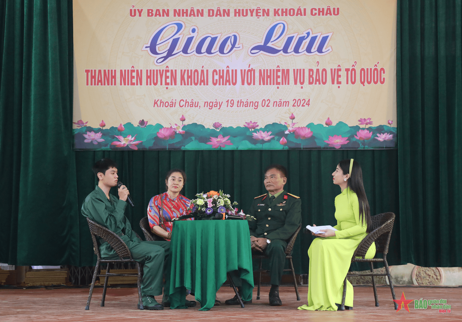 Huyện Khoái Châu, tỉnh Hưng Yên giao lưu “Thanh niên với nhiệm vụ bảo vệ Tổ quốc”