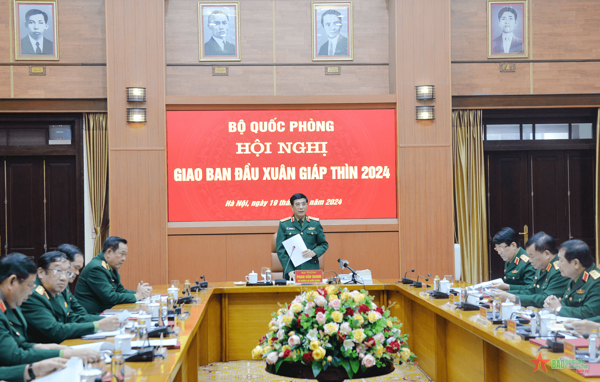 Bộ Quốc phòng tổ chức Hội nghị giao ban đầu Xuân Giáp Thìn
