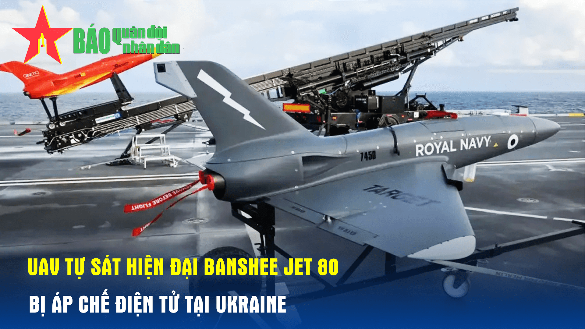 UAV tự sát hiện đại Banshee Jet 80 bị áp chế điện tử tại Ukraine