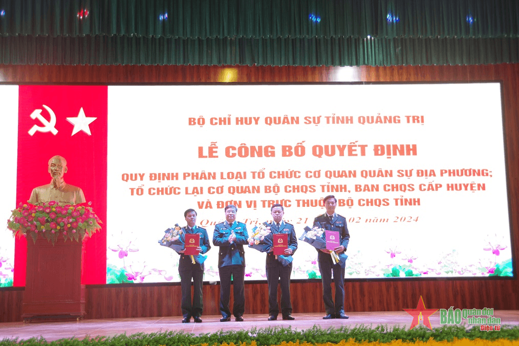 Bộ Chỉ huy Quân sự tỉnh Quảng Trị sáp nhập và tổ chức lại Phòng Hậu cần-Kỹ thuật