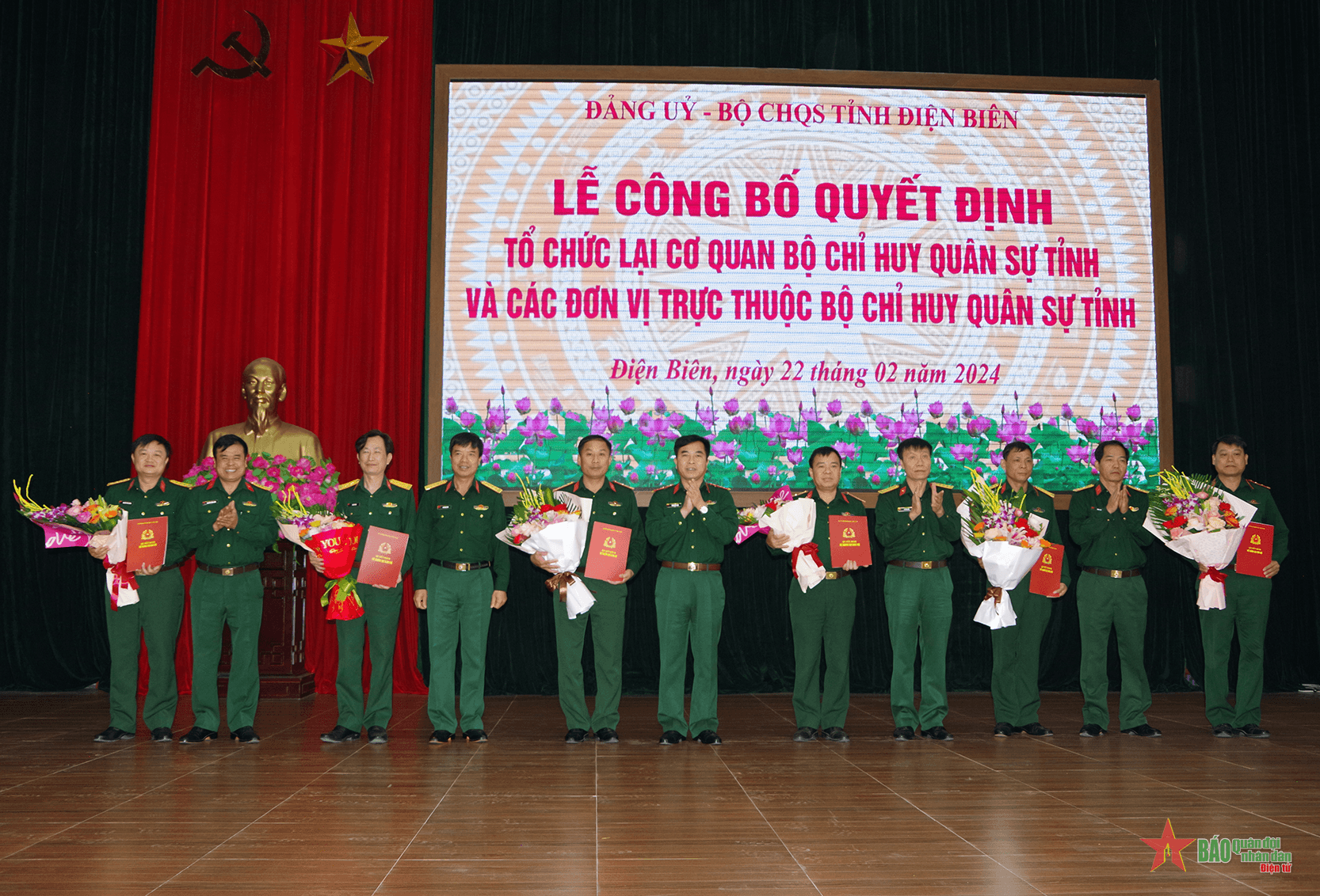 Tổ chức lại biên chế các cơ quan, đơn vị trực thuộc Bộ Chỉ huy Quân sự tỉnh Điện Biên