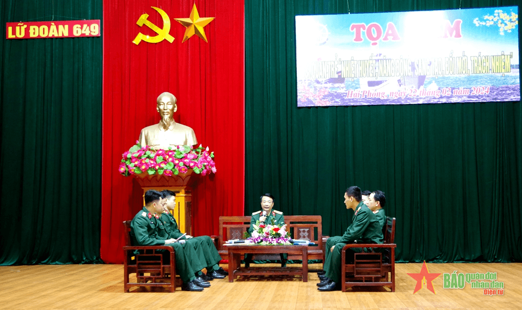 Tạo điều kiện để sĩ quan trẻ Lữ đoàn 649 phấn đấu, trưởng thành