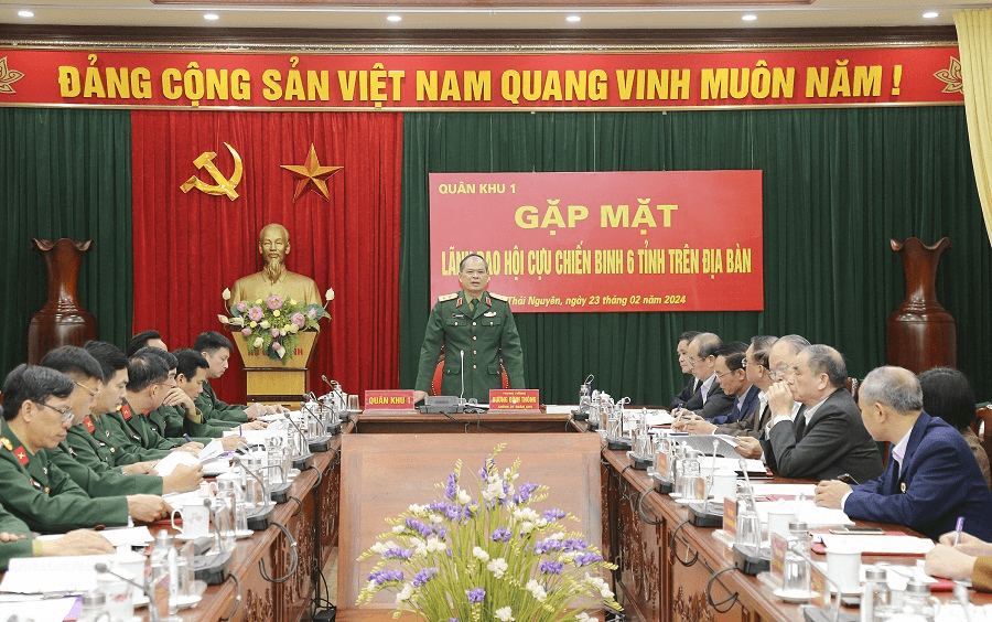 Quân khu 1: Gặp mặt lãnh đạo Hội cựu chiến binh 6 tỉnh trên địa bàn