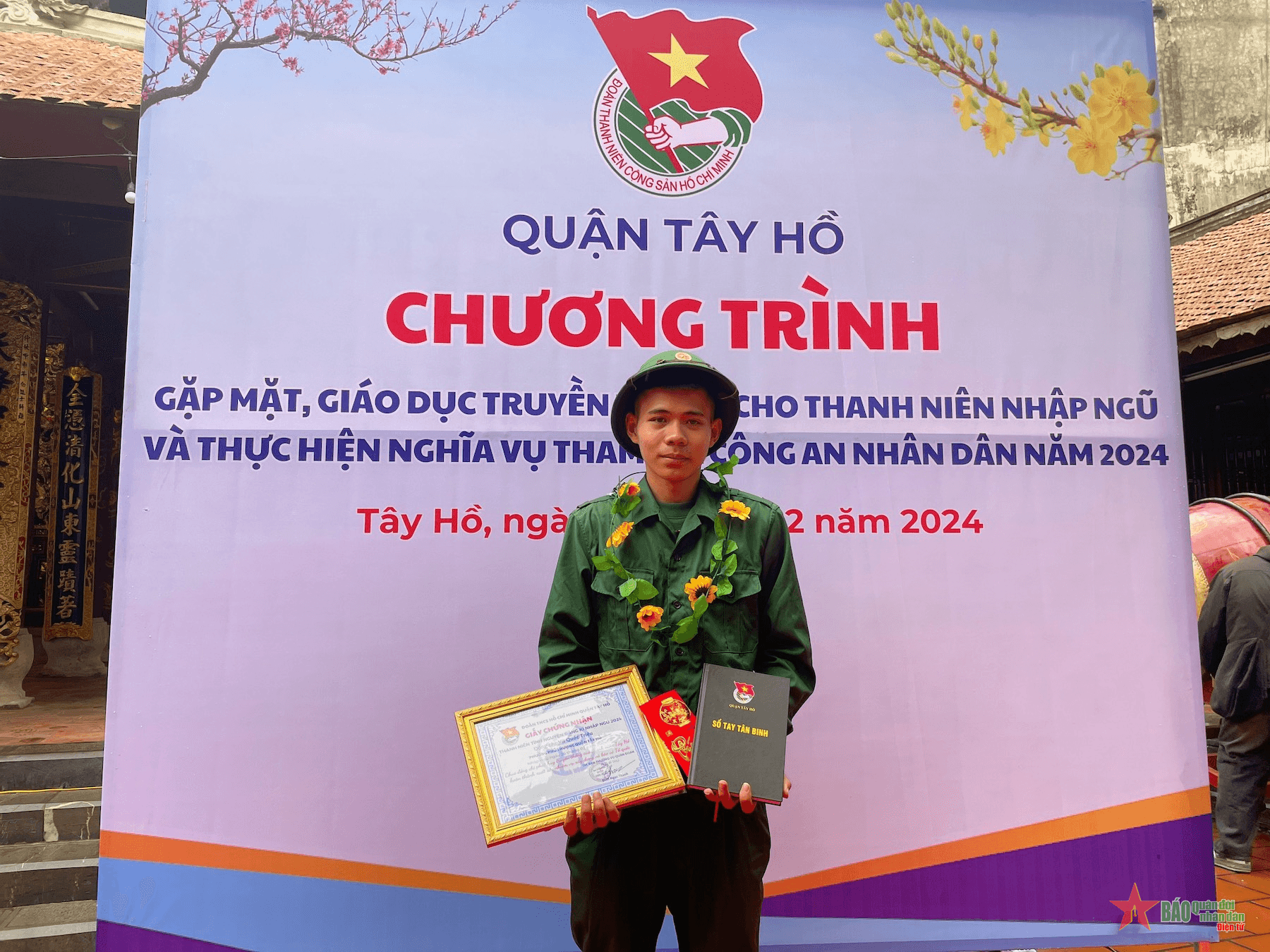 DIỄN ĐÀN LỜI HỨA VỚI HẬU PHƯƠNG: Vận động viên trẻ hăng hái lên đường nhập ngũ