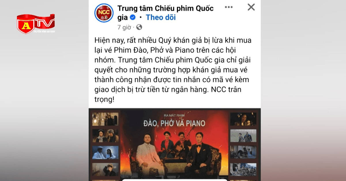Cảnh giác lừa đảo khi mua vé phim "Đào, phở và piano" trên mạng