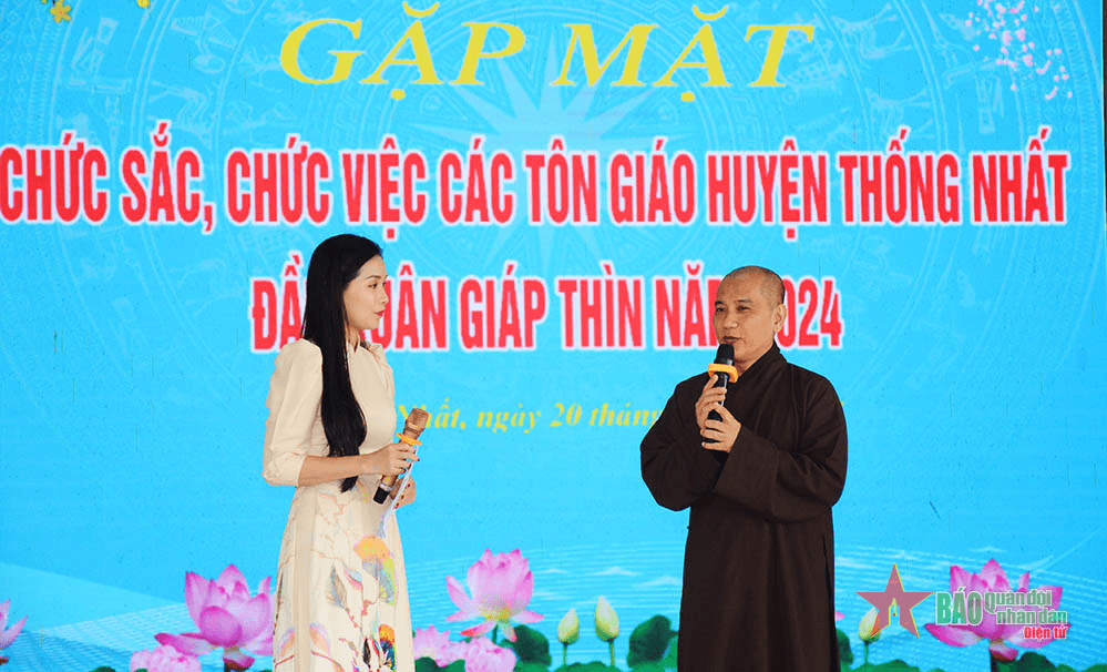 Chức sắc tôn giáo huyện Thống Nhất (Đồng Nai) gắn bó, đồng hành với lực lượng vũ trang