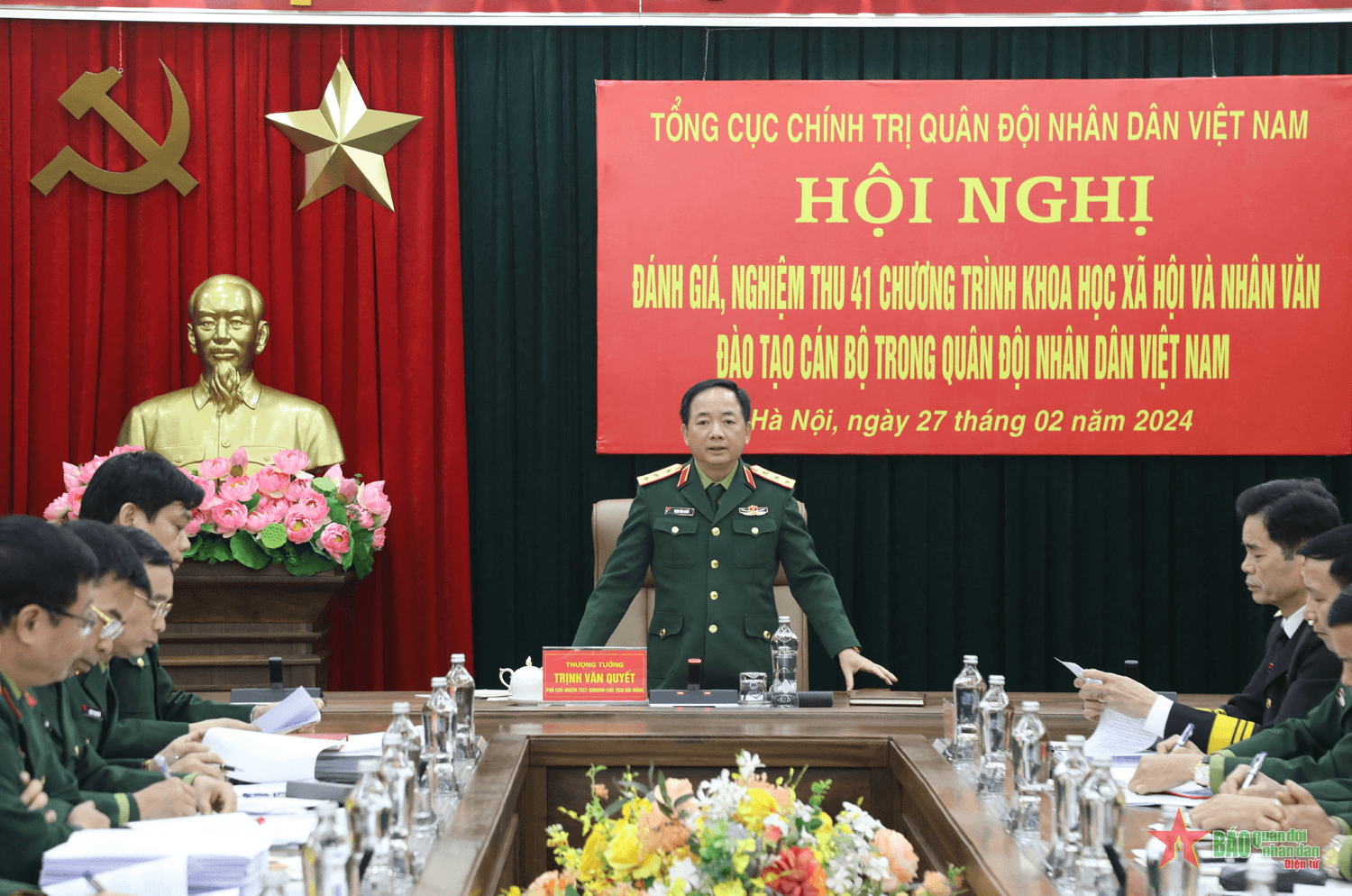 Nghiệm thu 41 chương trình khoa học xã hội và nhân văn đào tạo cán bộ trong Quân đội