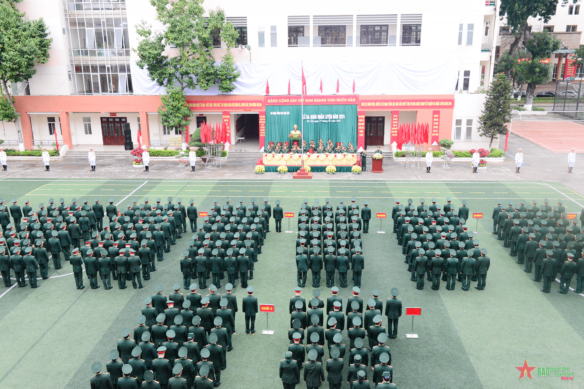 Cơ quan Tổng cục Hậu cần tổ chức Lễ ra quân huấn luyện năm 2024