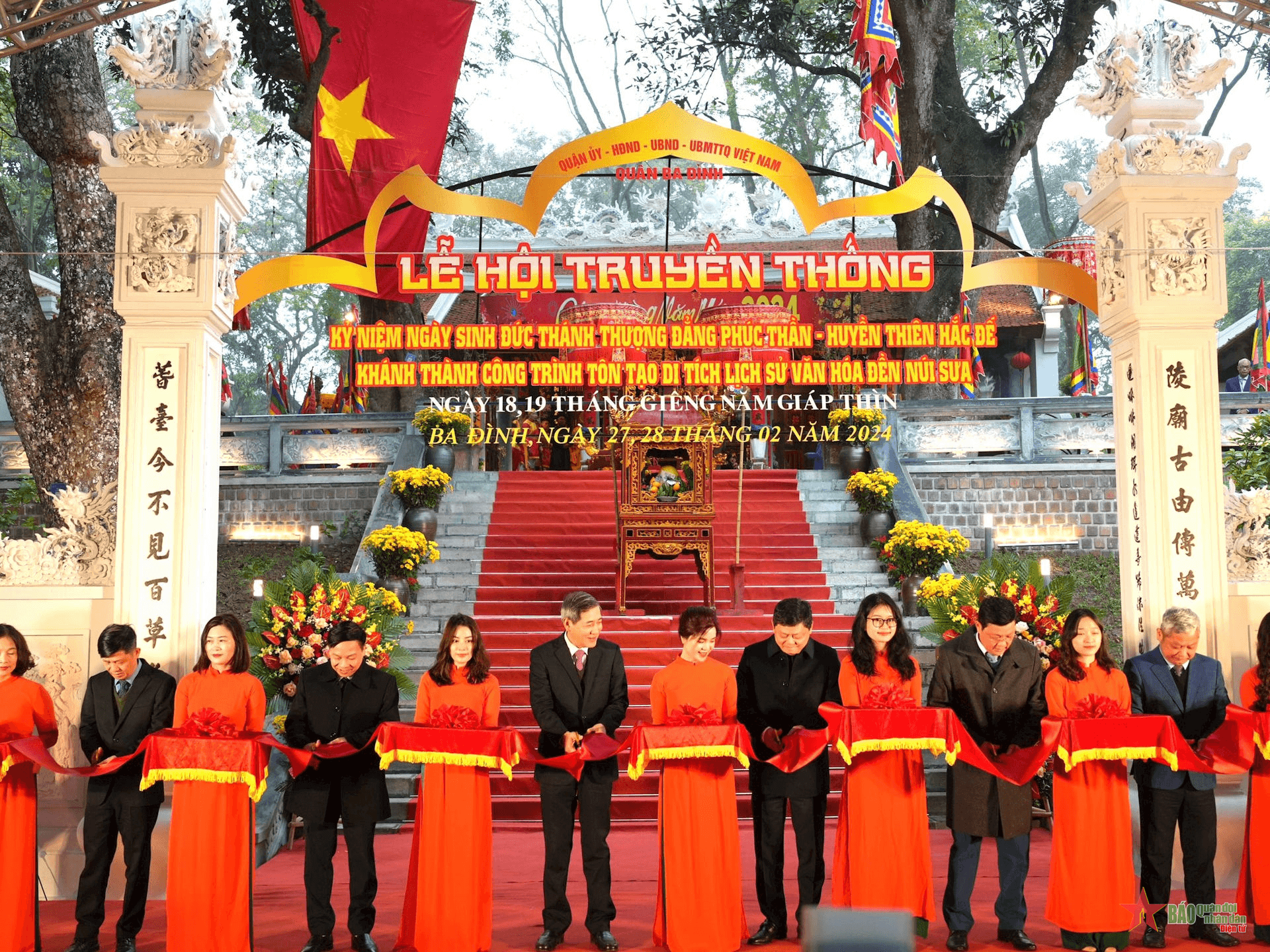 Hà Nội: Khánh thành công trình tôn tạo Di tích đền Núi Sưa