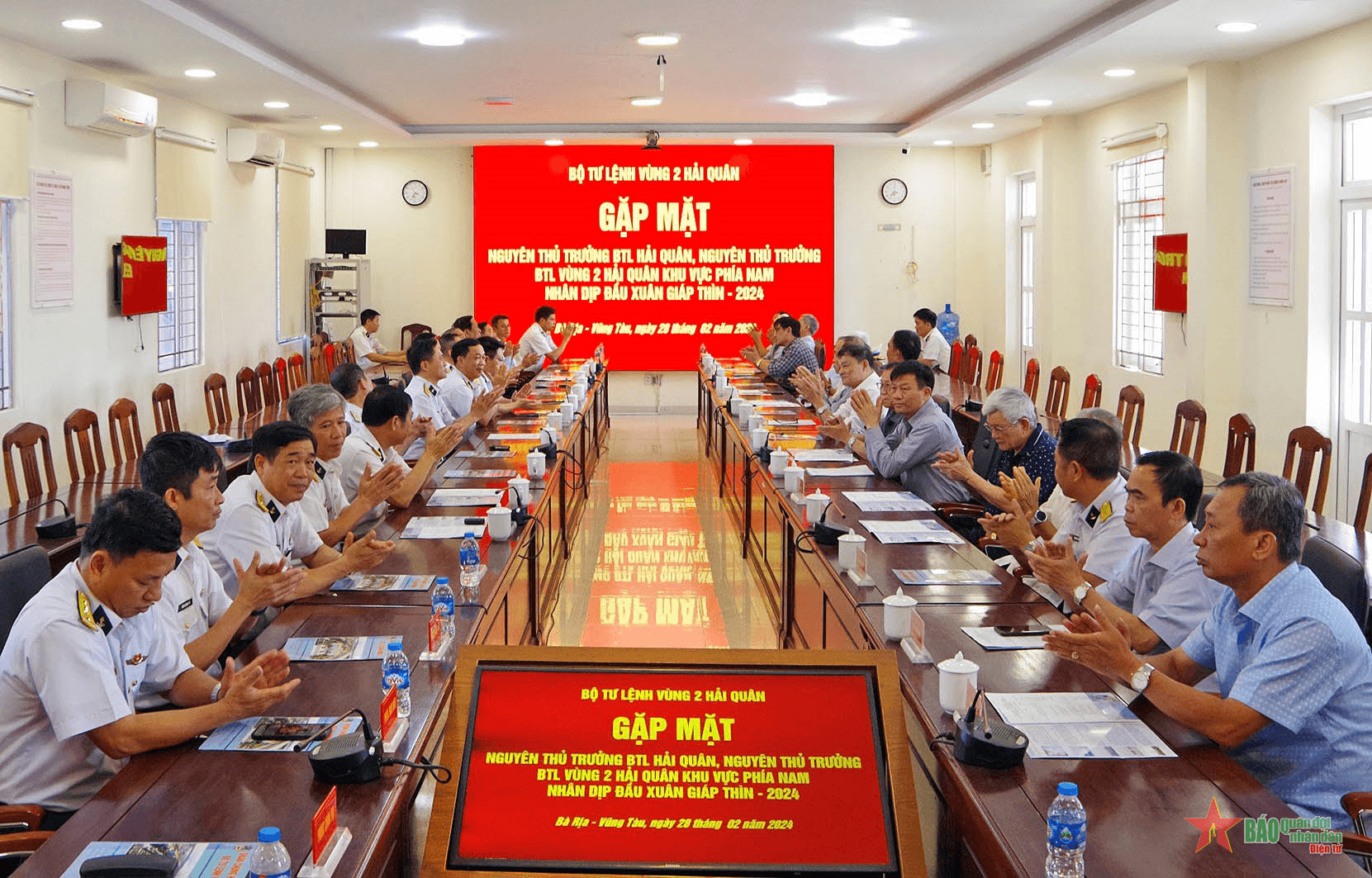 Gặp mặt nguyên thủ trưởng Bộ tư lệnh Quân chủng Hải quân và Vùng 2 Hải quân khu vực phía Nam