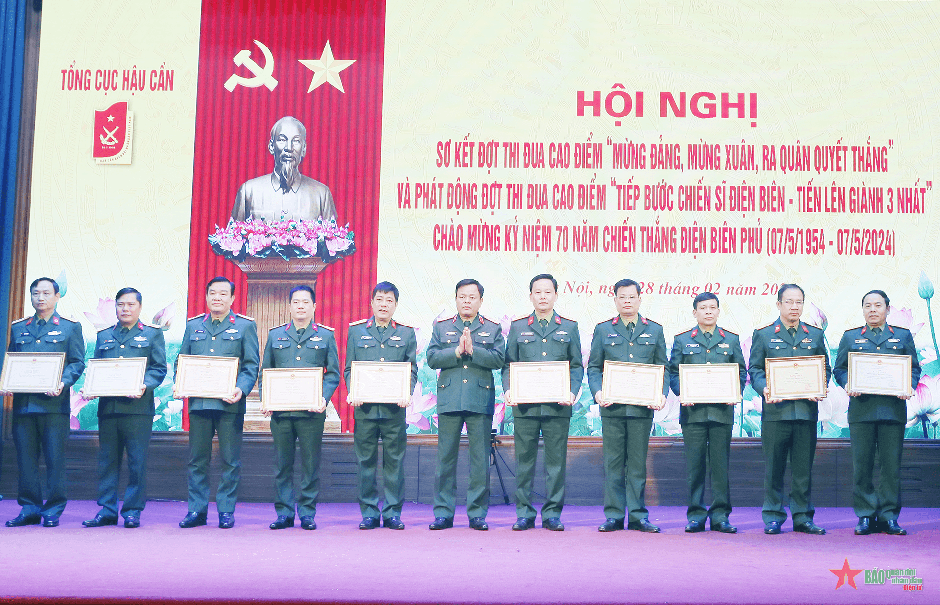 Tổng cục Hậu cần: Phát động đợt thi đua “Tiếp bước chiến sĩ Điện Biên-Tiến lên giành 3 nhất”