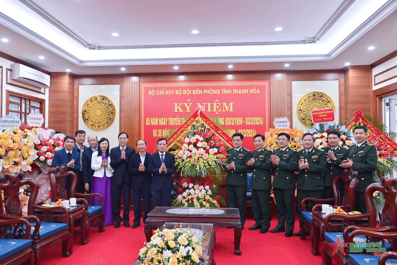 Phó bí thư Thường trực Tỉnh ủy Thanh Hóa thăm, chúc mừng Bộ Chỉ huy Bộ đội Biên phòng tỉnh