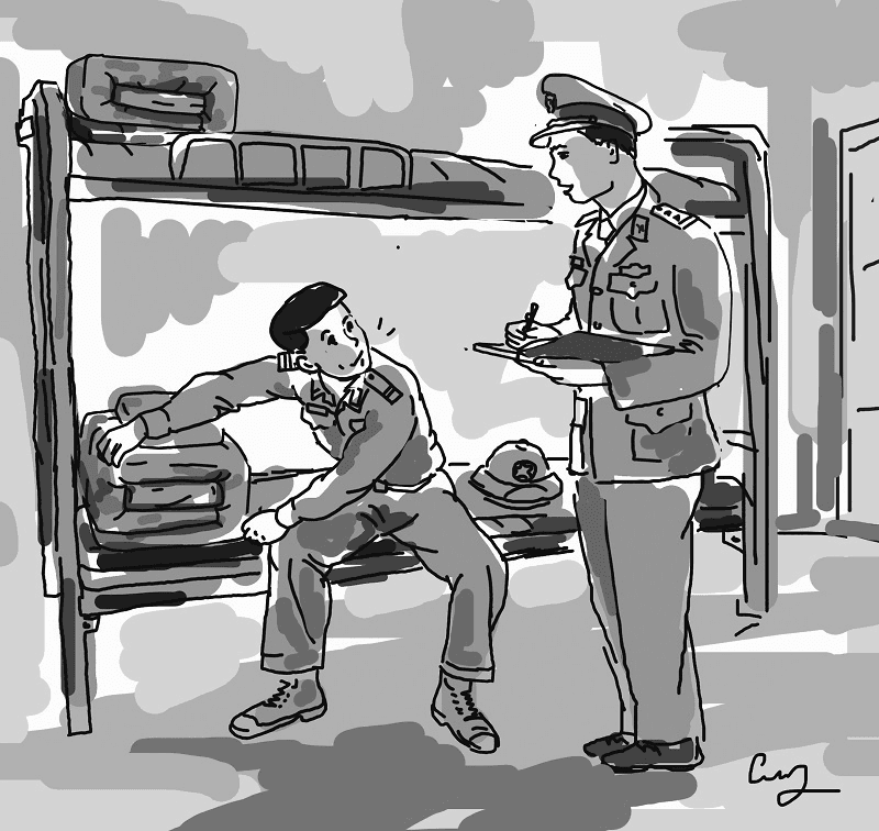 Câu chuyện kỷ luật: Gấp chăn từ... đêm!
