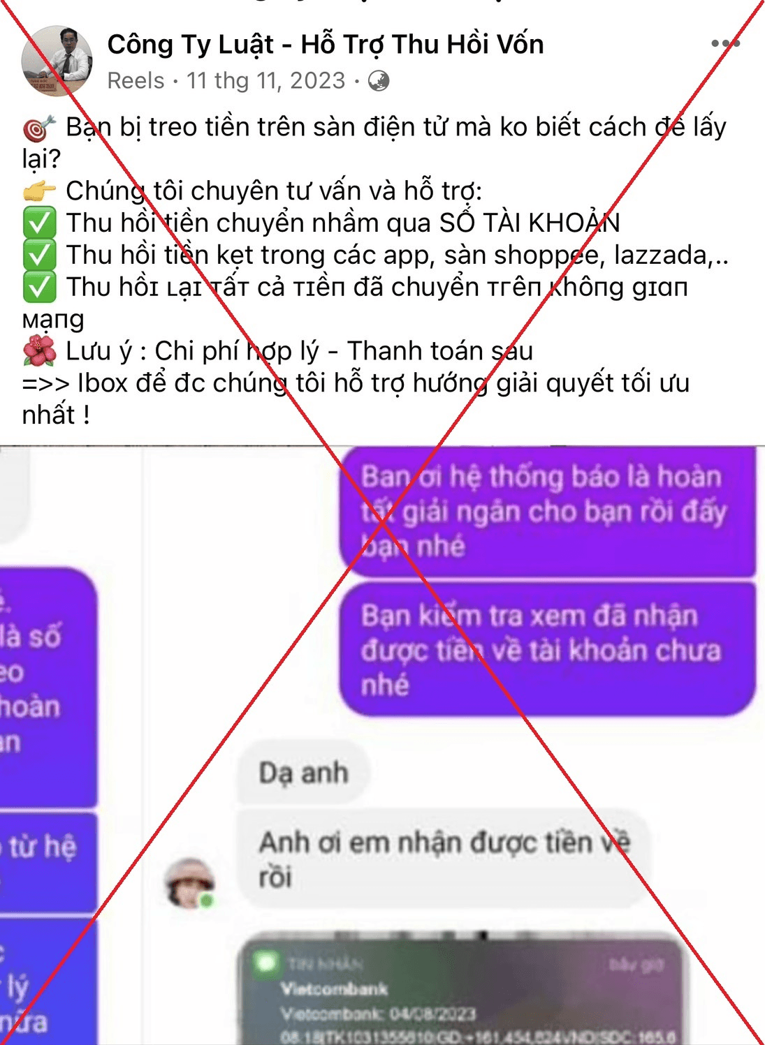 Cảnh giác với chiêu lừa “luật sư hỗ trợ thu hồi tiền bị lừa đảo”