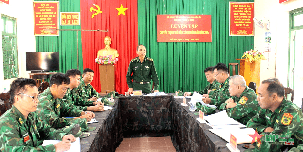 Bộ đội Biên phòng tỉnh Đắk Lắk: Luyện tập chuyển trạng thái sẵn sàng chiến đấu năm 2024