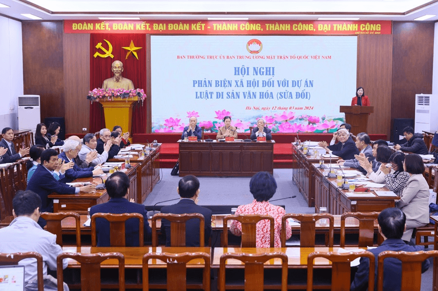 Hội nghị phản biện xã hội đối với Dự án Luật Di sản văn hóa (sửa đổi)