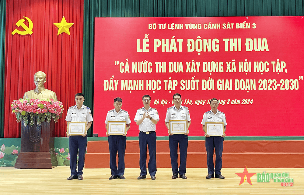 Vùng Cảnh sát biển 3 phát động thi đua xây dựng xã hội học tập, đẩy mạnh học tập suốt đời