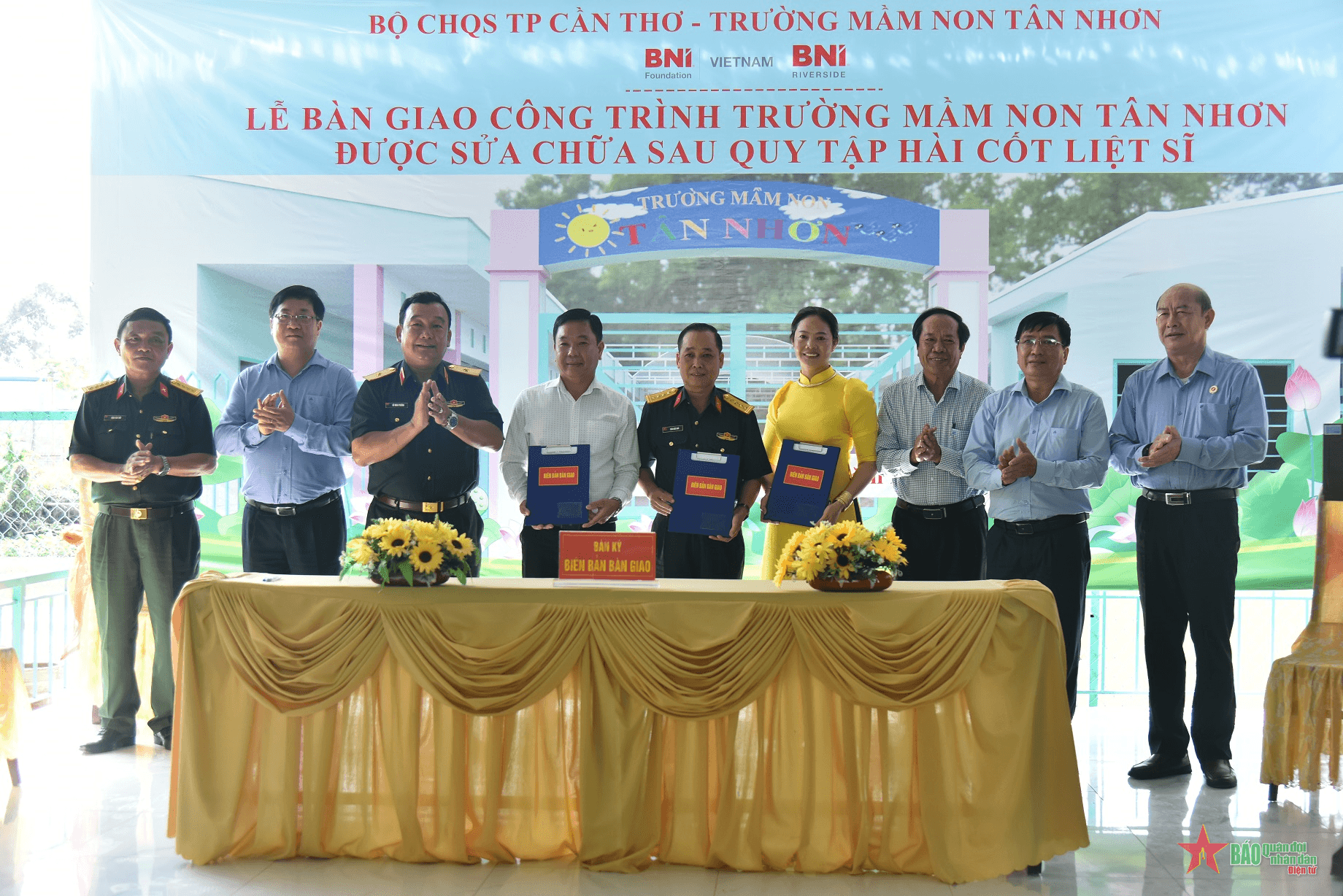Cần Thơ: Bàn giao các hạng mục công trình tại Trường Mầm non Tân Nhơn