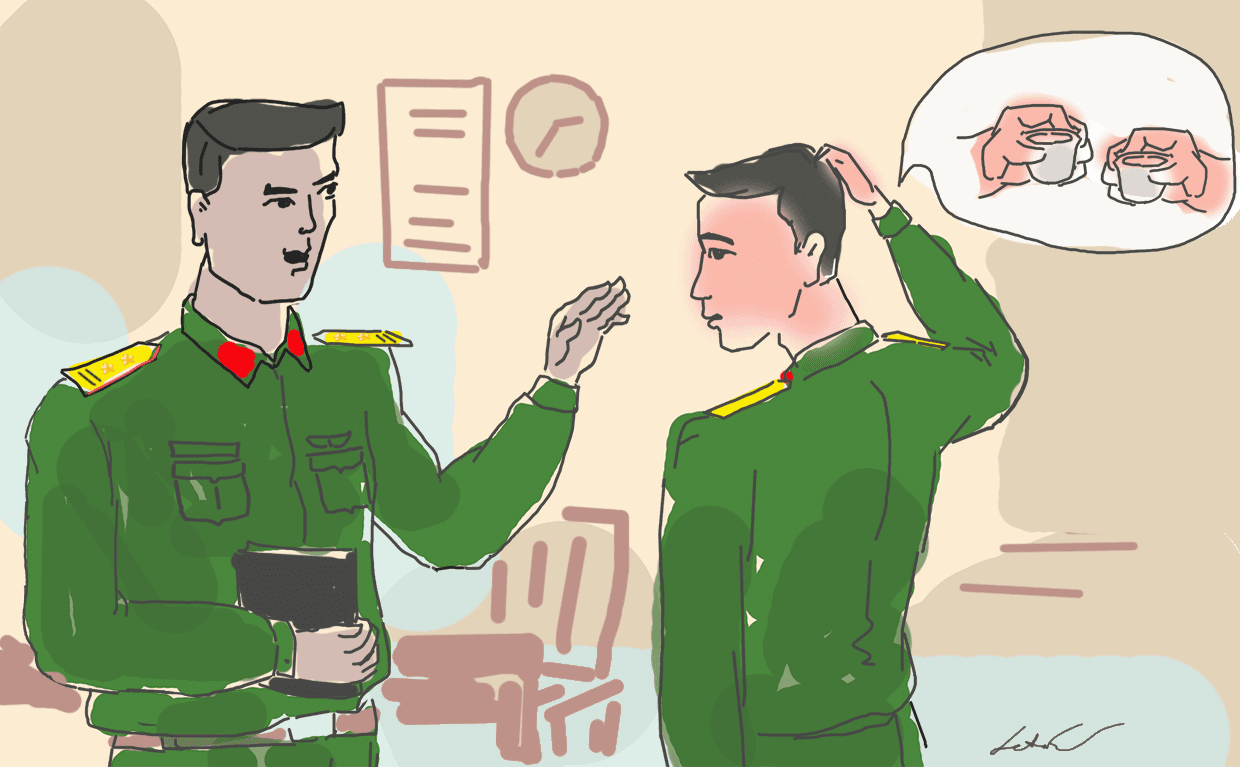 Câu chuyện kỷ luật: Nâng cốc, bỗng thành "gương mờ"