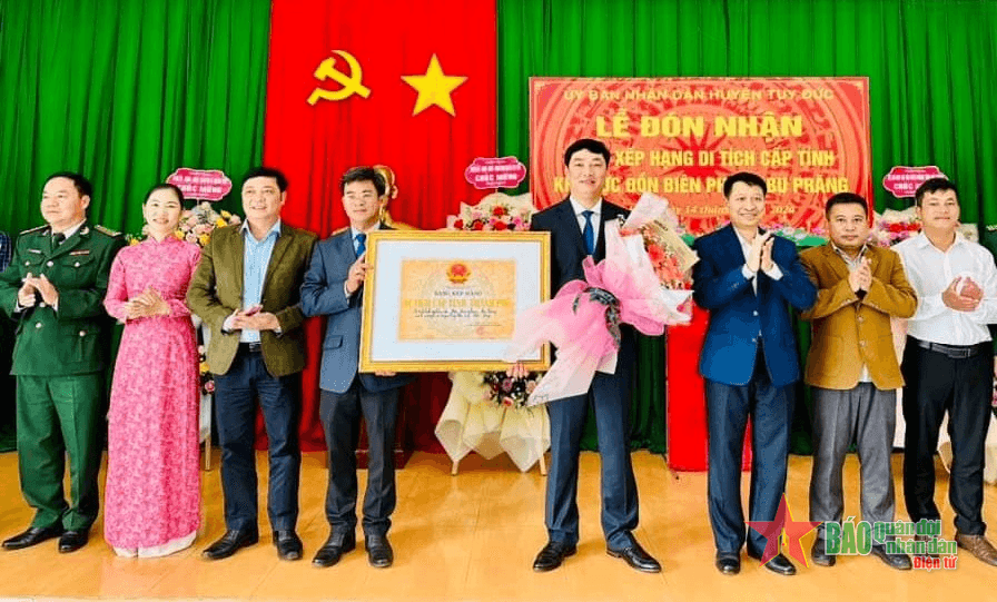 Huyện Tuy Đức, tỉnh Đắk Nông: Đón nhận bằng xếp hạng di tích cấp tỉnh khu vực Đồn Biên phòng Bu Prăng