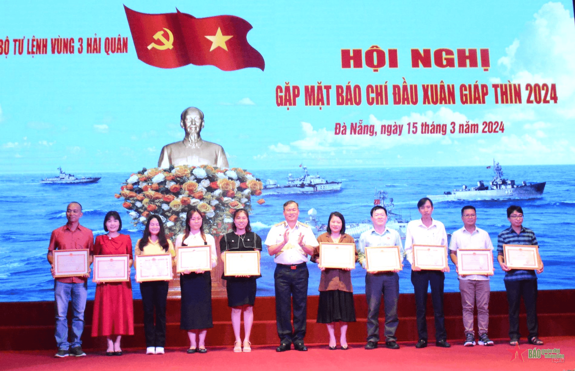 Vùng 3 Hải quân gặp mặt báo chí đầu Xuân Giáp Thìn 2024