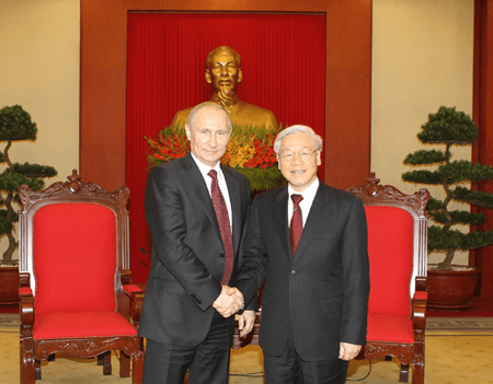 Tổng Bí thư Nguyễn Phú Trọng gửi Thư chúc mừng ông Vladimir Putin được bầu lại làm Tổng thống Liên bang Nga
