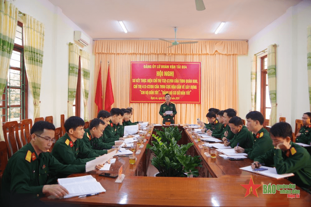 Đảng ủy Lữ đoàn Vận tải 654 sơ kết thực hiện Chỉ thị số 732