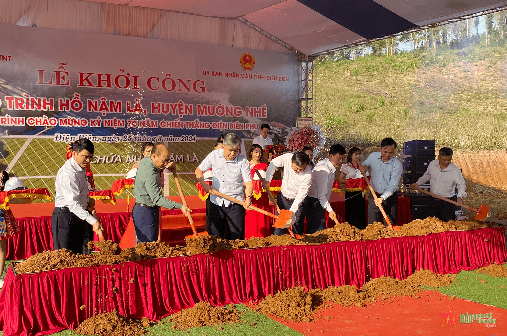 Khởi công dự án đầu tư xây dựng hồ Nậm Là, Điện Biên