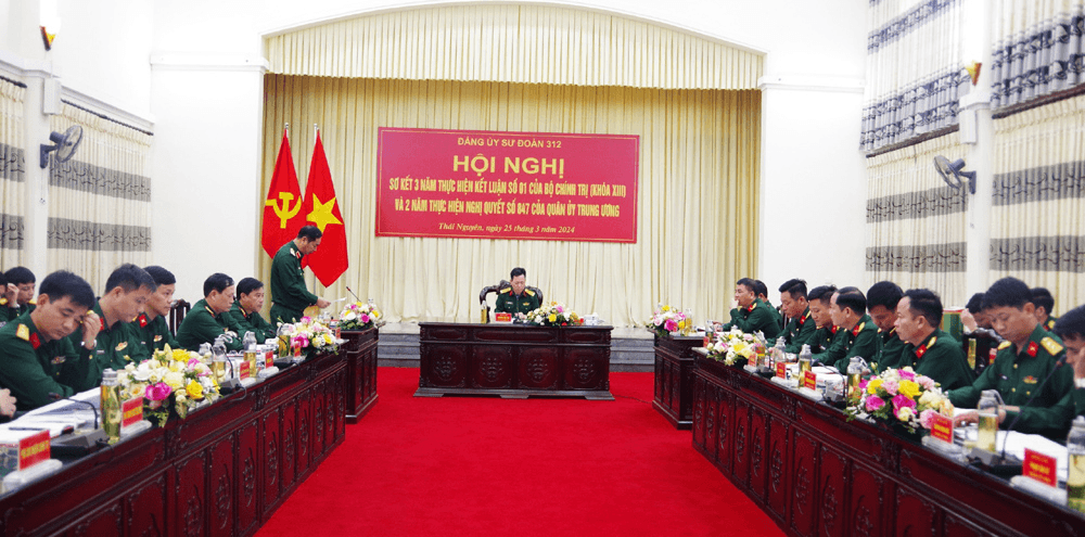 Sư đoàn 312, Quân đoàn 12 sơ kết 3 năm Kết luận số 01 Nghị quyết số 847