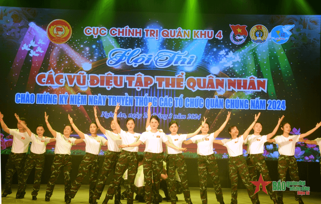 Quân khu 4: Hội thi vũ điệu tập thể quân nhân, dân vũ năm 2024