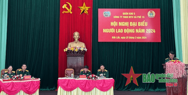 Hội nghị Đại biểu Người lao động Công  ty TNHH MTV Cà phê 15 năm 2024