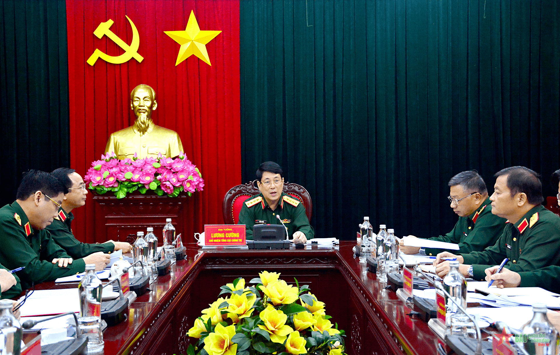 Đại tướng Lương Cường chủ trì Hội nghị Ban Chủ nhiệm Tổng cục Chính trị