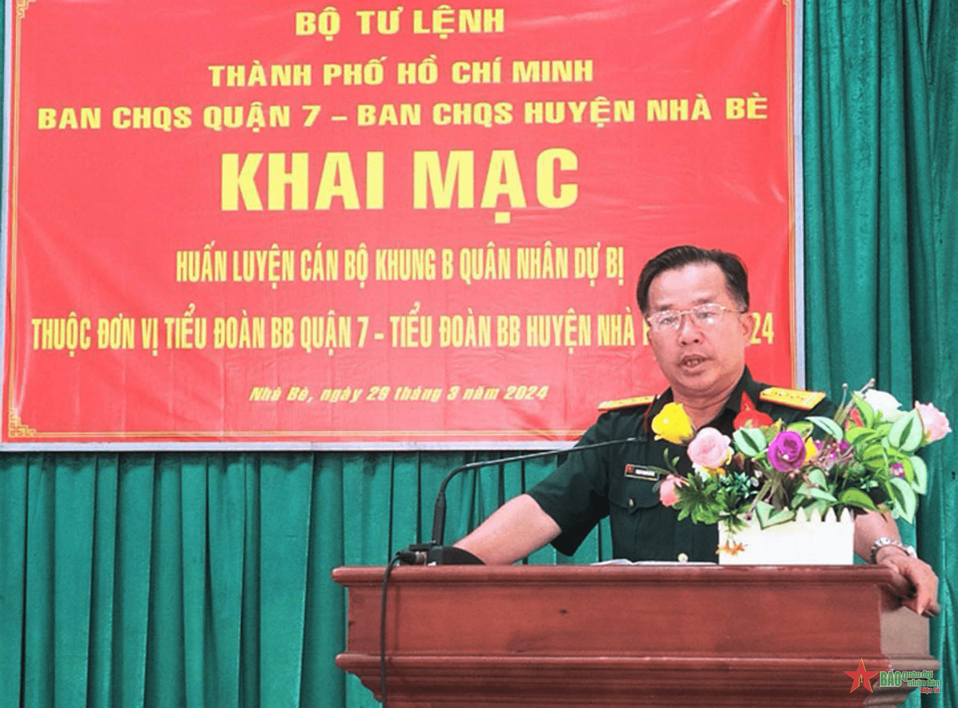 Các quận, huyện TP Hồ Chí Minh huấn luyện cán bộ khung B dự bị động viên