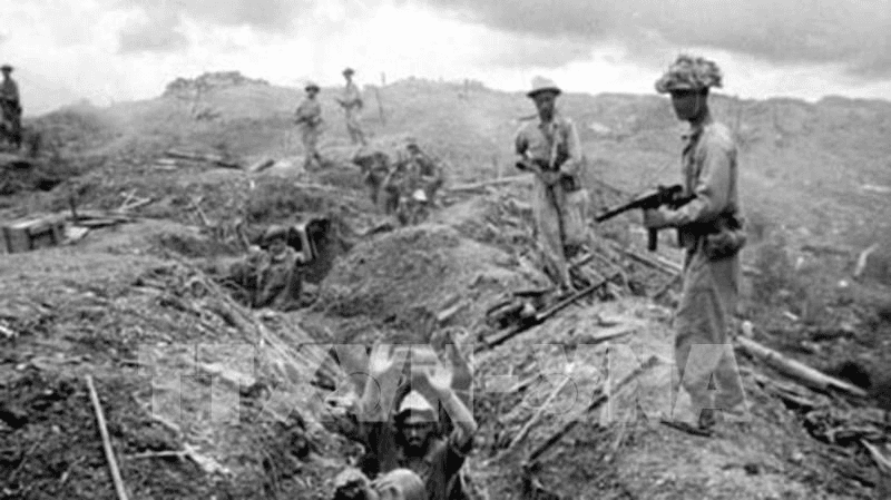Điện Biên Phủ, ngày 2-4-1954, quân ta chiếm được cứ điểm 311