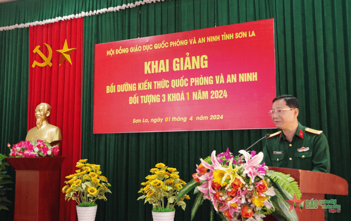 Sơn La khai giảng bồi dưỡng kiến thức quốc phòng, an ninh đối tượng 3