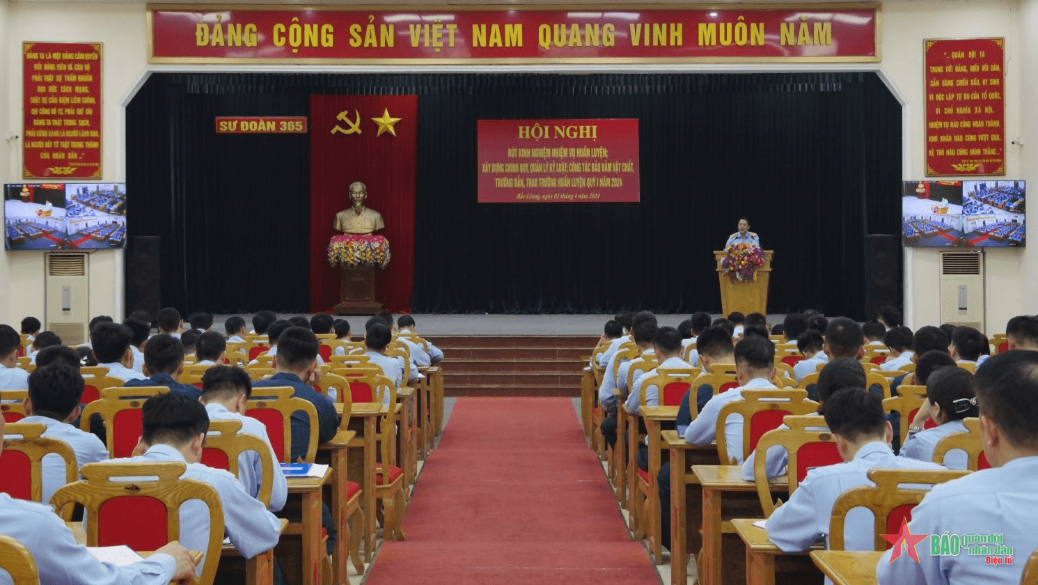 Sư đoàn 365 tổ chức hội nghị rút kinh nghiệm nhiệm vụ huấn luyện