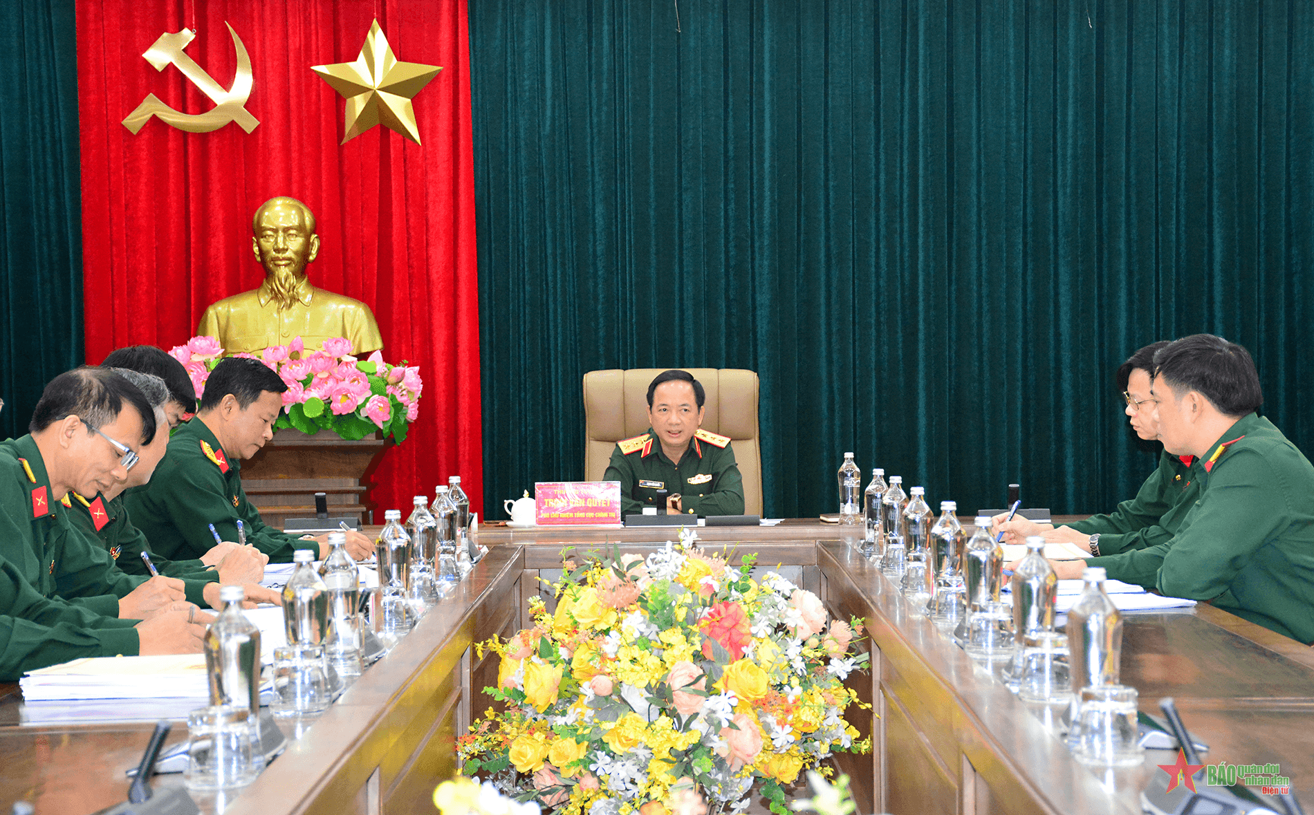 Thượng tướng Trịnh Văn Quyết chủ trì làm việc với Cục Tuyên huấn, Tổng cục Chính trị