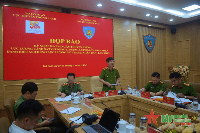 Chuẩn bị các hoạt động kỷ niệm 50 năm lực lượng cảnh sát cơ động