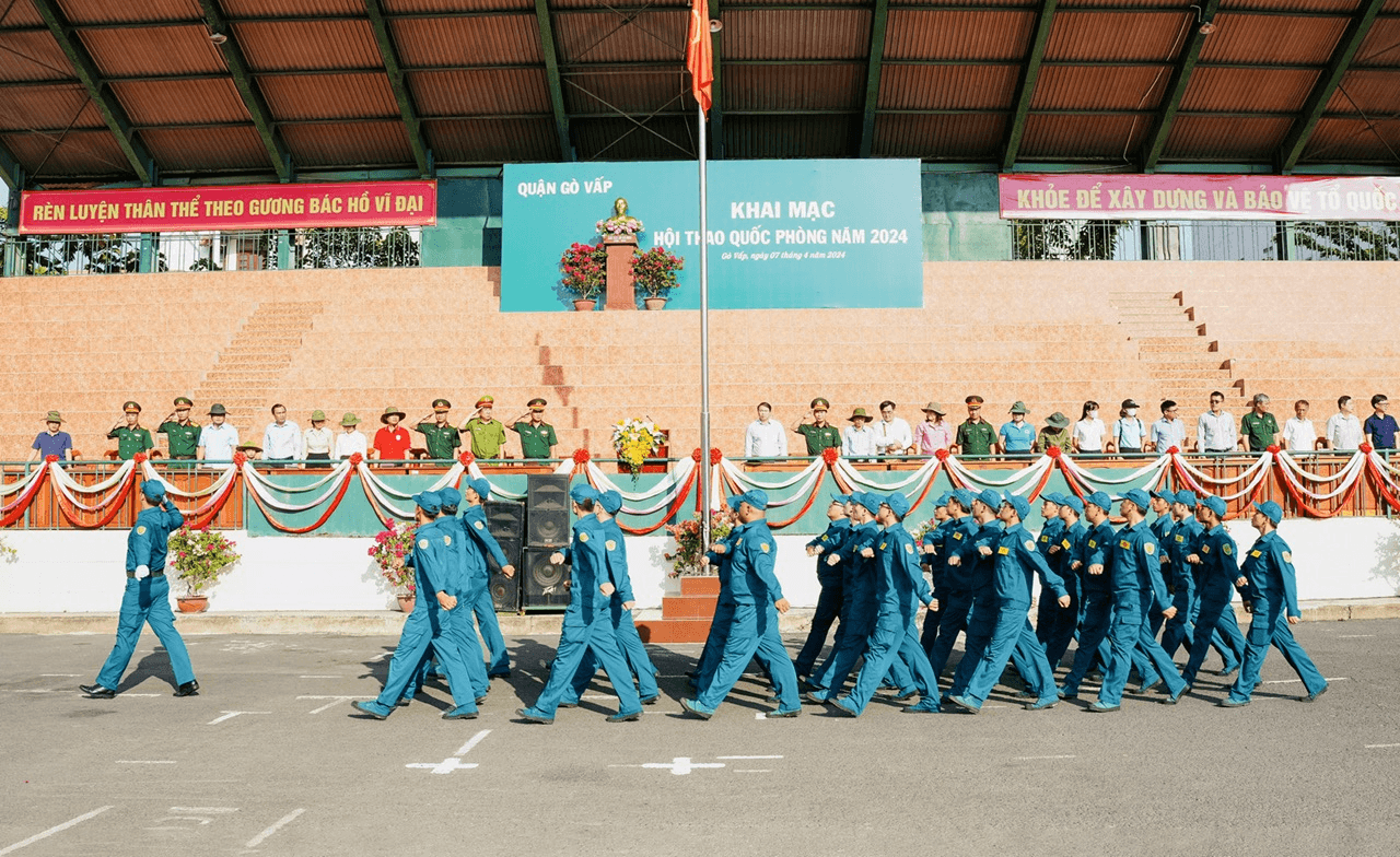 Hội thao quốc phòng lực lượng vũ trang quận Gò Vấp năm 2024