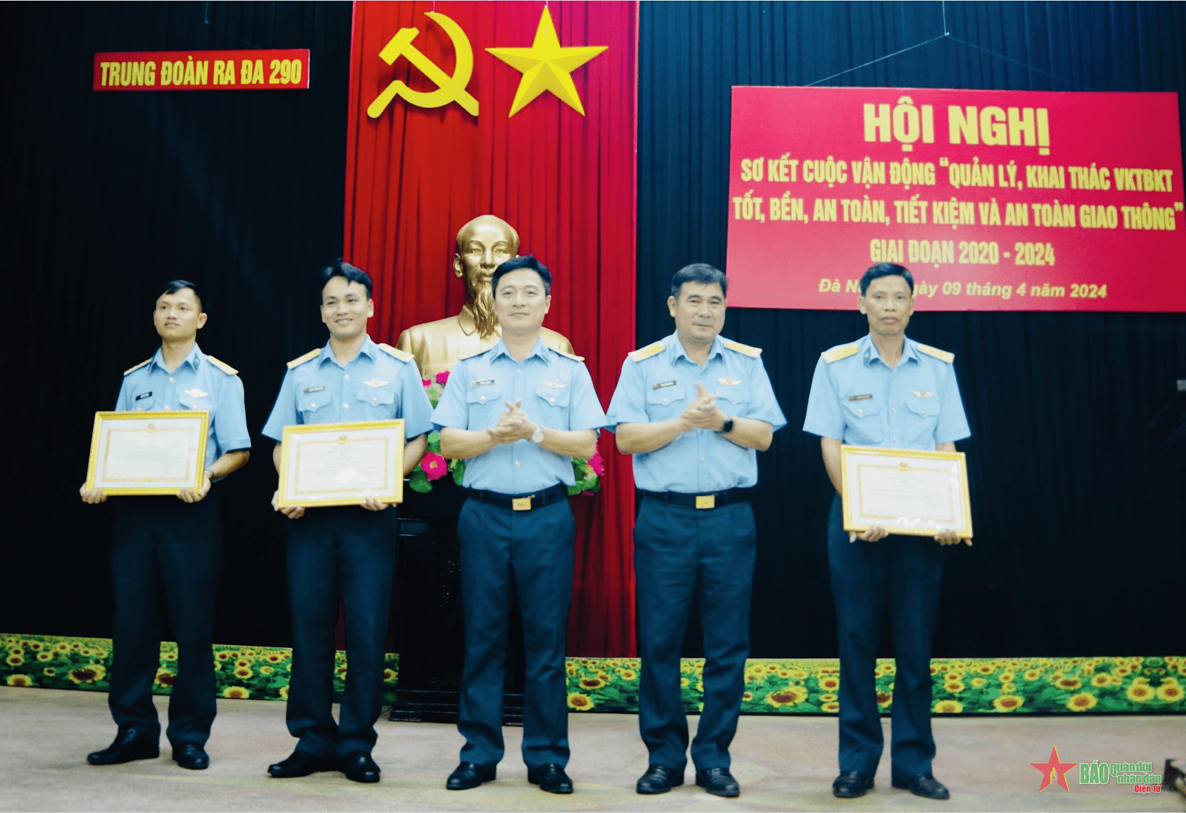 Trung đoàn 290 sơ kết 5 năm thực hiện Cuộc vận động 50