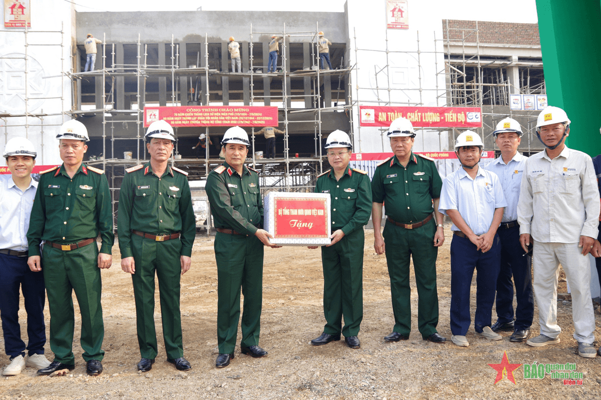 Bộ Tổng Tham mưu kiểm tra tiến độ các công trình kỷ niệm 70 năm Chiến thắng Điện Biên Phủ