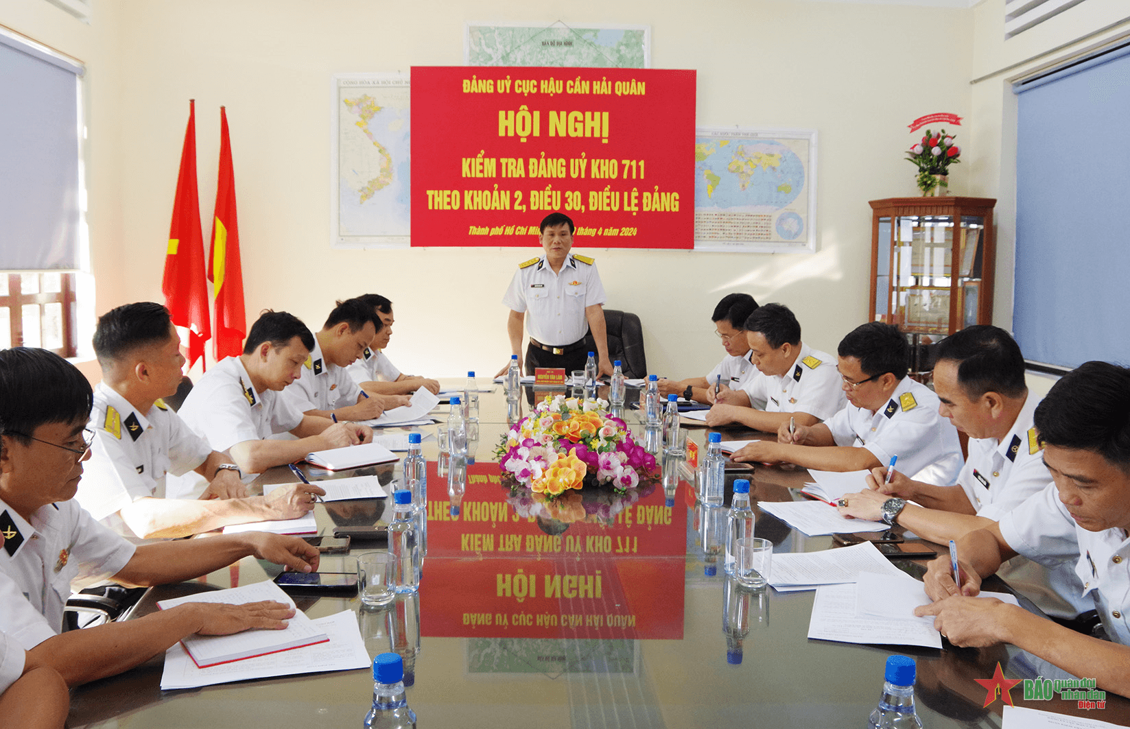 Đảng ủy Cục Hậu cần, Quân chủng Hải quân kiểm tra Kho 711