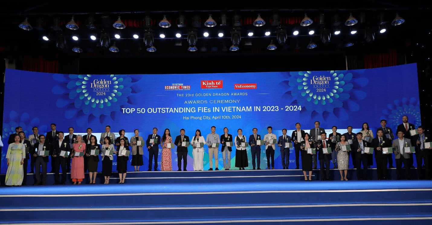 MB Ageas Life lọt Top doanh nghiệp FDI tiêu biểu 2023 nhận giải thưởng Rồng Vàng