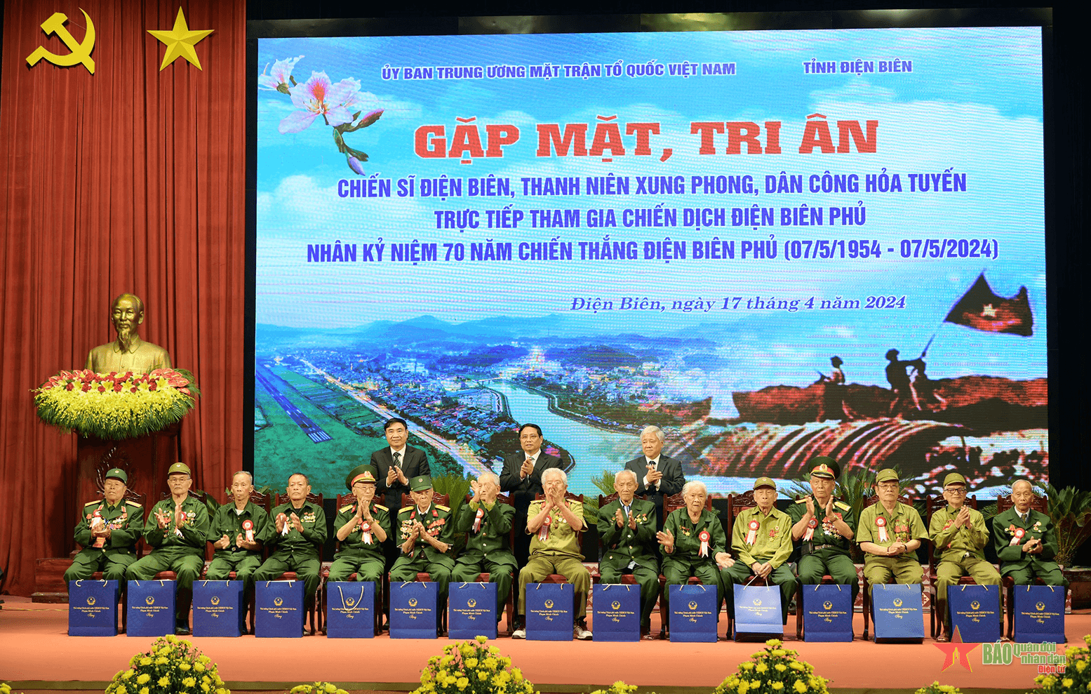 Gặp mặt, tri ân chiến sĩ Điện Biên, thanh niên xung phong, dân công hỏa tuyến trực tiếp tham gia chiến dịch Điện Biên Phủ