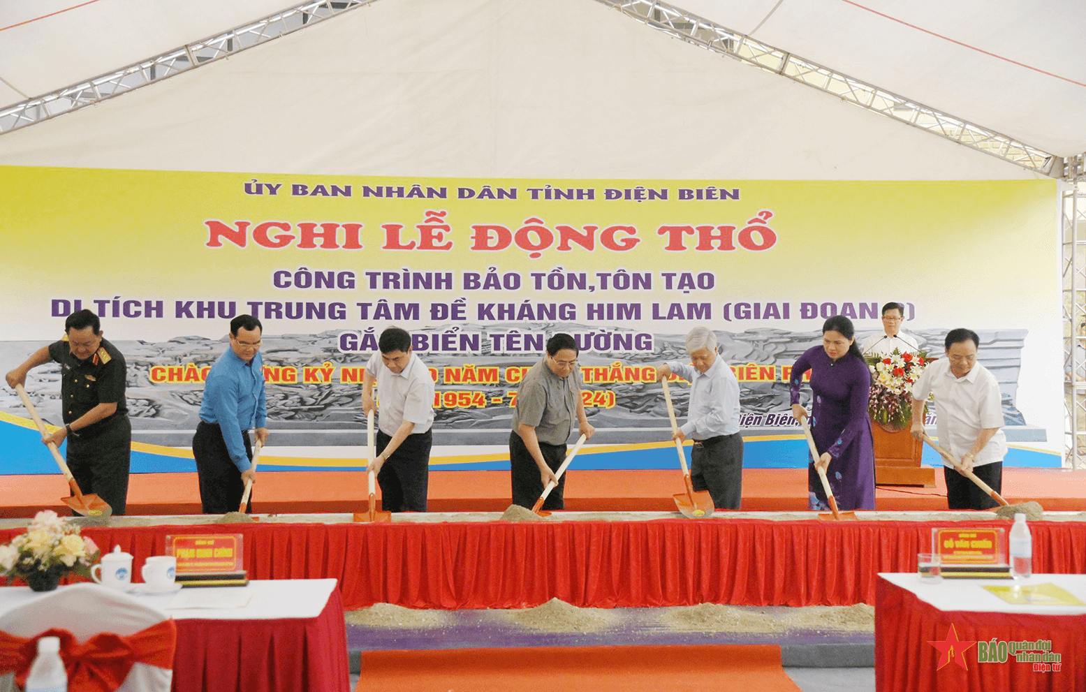 Điện Biên: Động thổ công trình bảo tồn, tôn tạo di tích Khu trung tâm đề kháng Him Lam