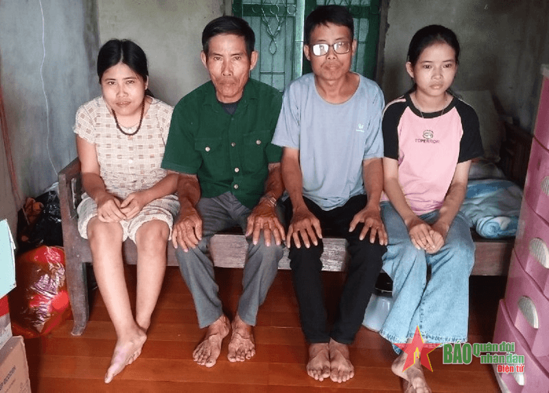 Cựu quân nhân nuôi 3 con bệnh tật