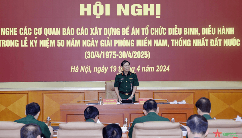 Tập trung xây dựng đề án tổ chức diễu binh, diễu hành trong Lễ kỷ niệm 50 năm Ngày Giải phóng miền Nam