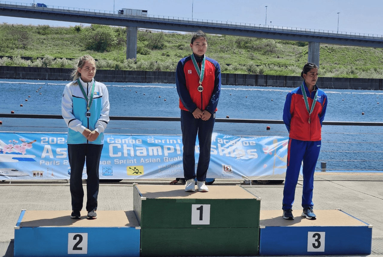 Diệp Thị Hương giành huy chương vàng canoe châu Á